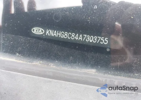 2010 Kia Rondo Lx из США, поврежденный, VIN KNAHG8C84A7303755